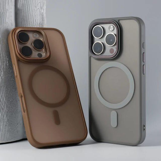 iPhone Matt ColourFul Shockproof Case With Metal Side Buttons