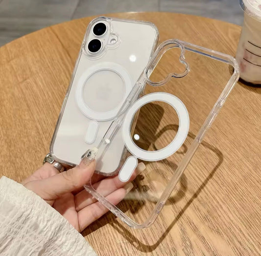 Luxury Wireless Acrylic Clear Magesafe Case For iPhone